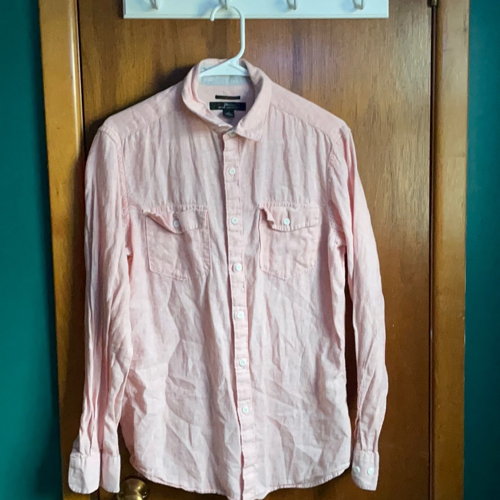 Pink Mark Anthony Button up shirt size small